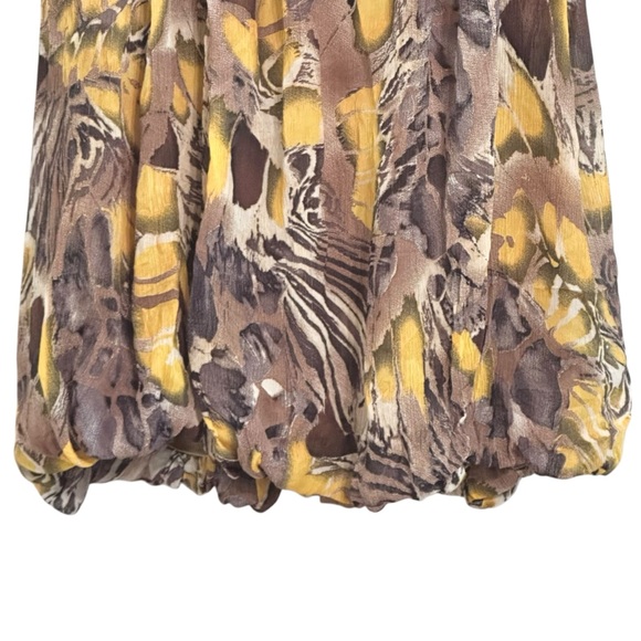 Marciano Abstract Animal Print Silk Mini Dress M - Picture 6 of 11